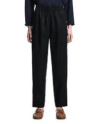 Emporio Armani Elasticated Waist Linen Trousers
