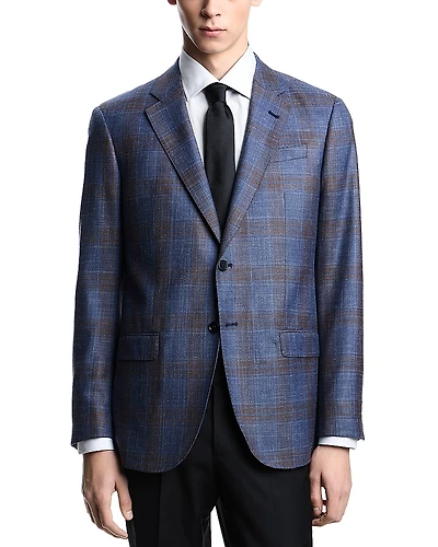 Emporio Armani Regular Fit Plaid Blazer