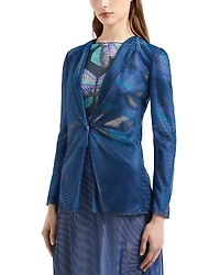Emporio Armani Iridescent Jersey Blazer