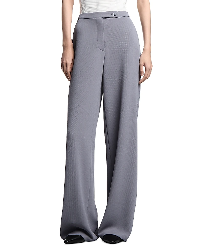 Emporio Armani Fluid Armure Palazzo Pants
