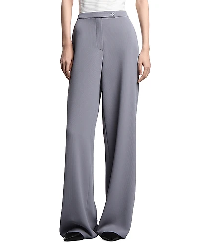 Emporio Armani Fluid Armure Palazzo Pants