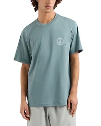 Emporio Armani Peace Sign Logo Tee