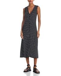 rag & bone The Knit Stripe Button Tank Dress