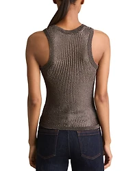 Tia Metallic Knit Top