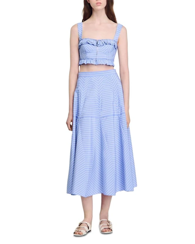 Long Striped Skirt