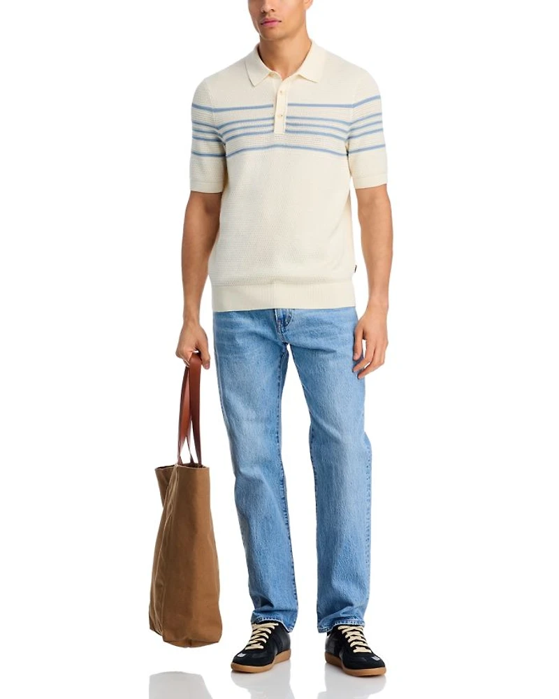 Camel L-Jiuseppe Knit Polo Shirt