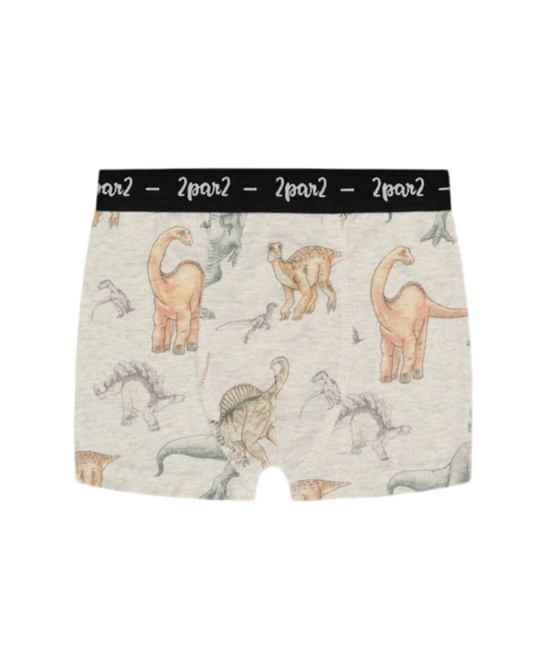Boys' Printed Organic Cotton Boxer Shorts - Little Kid