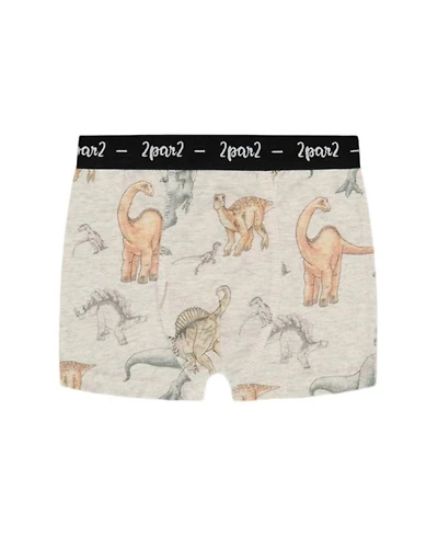 Boys' Printed Organic Cotton Boxer Shorts - Little Kid