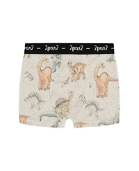 Boys' Printed Organic Cotton Boxer Shorts - Little Kid