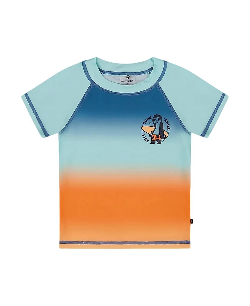 Deux par Deux Boys' Short Sleeve Rashguard - Little Kid, Big Kid