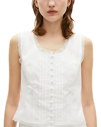 Sleeveless Lace Top