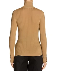 Wool Blend Turtleneck Sweater