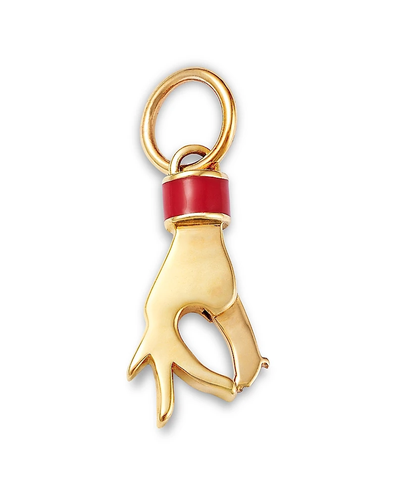 Moon & Meadow 14K Yellow Gold Hand Charm Holder