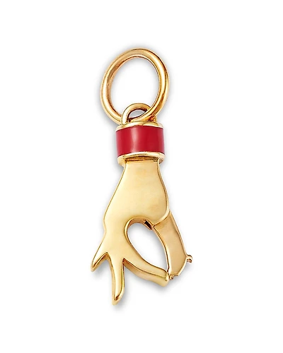 Moon & Meadow 14K Yellow Gold Hand Charm Holder