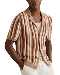 Carrington Crochet Camp Shirt