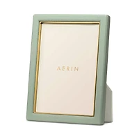 Aerin Piero Eucalyptus Leather Frame, 5 x 7