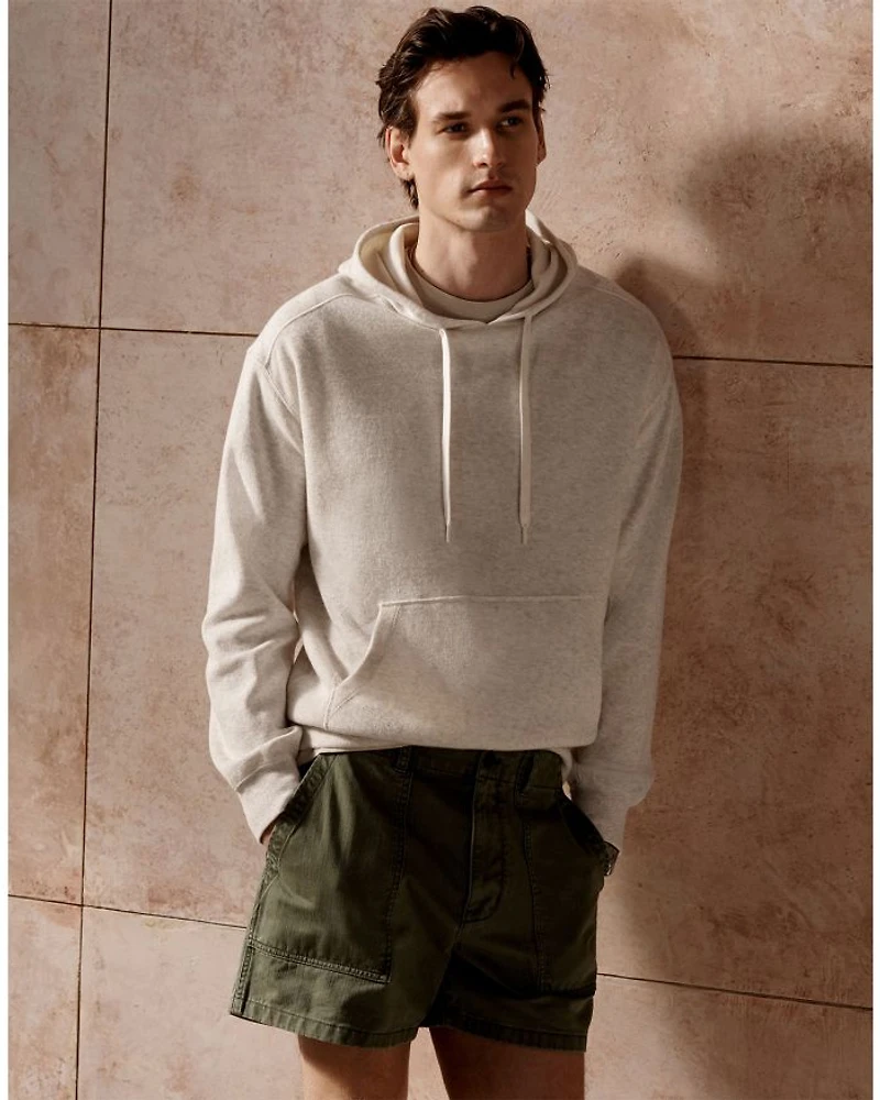 French Rib Knit Regular Fit Hoodie