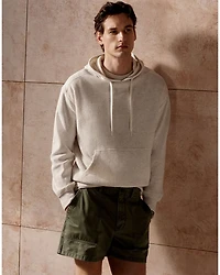 French Rib Knit Regular Fit Hoodie