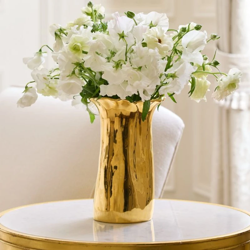Valera Small Vase, Gold