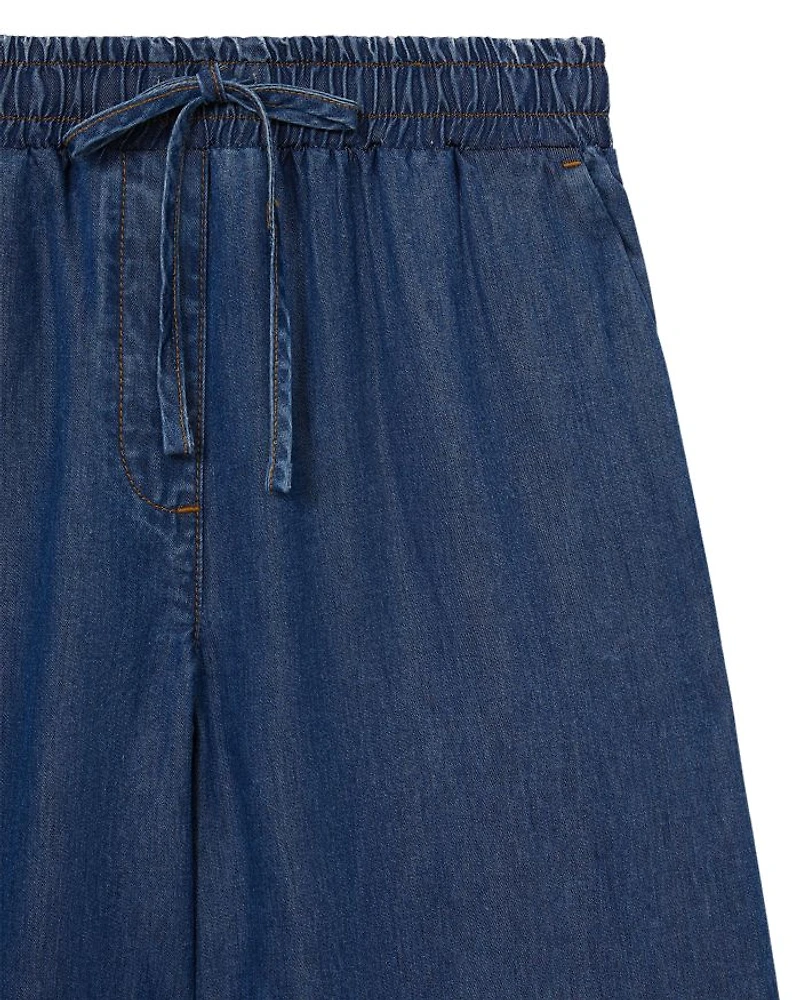 Parker Denim Look Wide Leg Pants