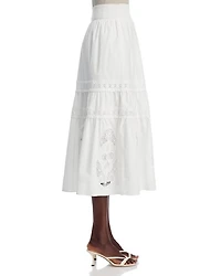 Embroidered Maxi Skirt