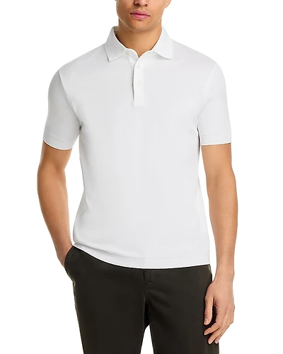 Herno Jersey Knit Effect Polo Shirt