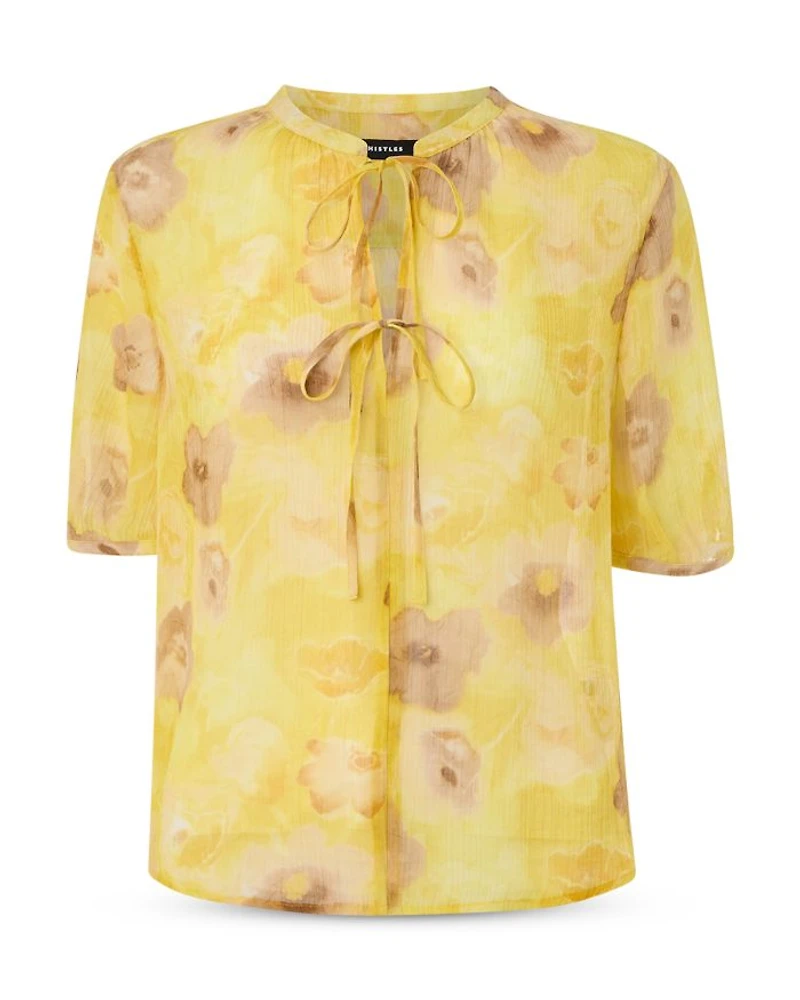 Sunshine Floral Texture Blouse