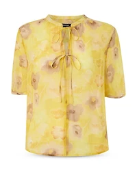 Sunshine Floral Texture Blouse