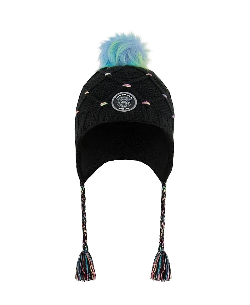 Deux par Deux Girls' Peruvian Knit Hat - Little Kid