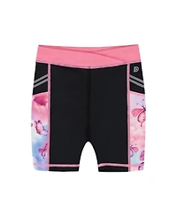 Girls' Printed Athletic Biker Butterflies Short - Big Kid