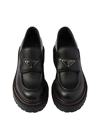 Women's Double Chocolate Leather Loafers