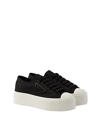 Women's Laced Fabric Sneakers