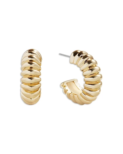 Baublebar Brenda Textured Half Hoop Earrings