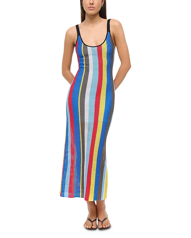 Staud Jessica Crochet Maxi Cover-Up Dress