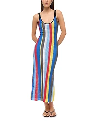 Staud Jessica Crochet Maxi Cover-Up Dress