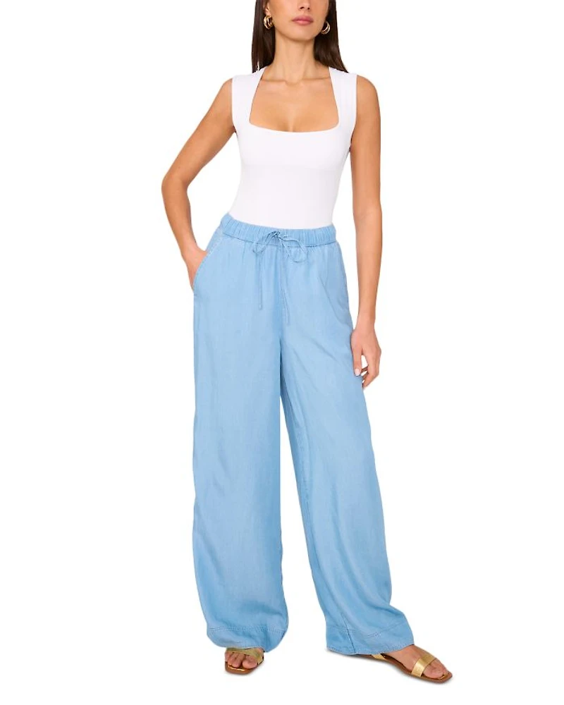 Drawstring Wide Leg Pants