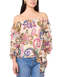 Vince Camuto Off Shoulder Bubble Sleeve Top