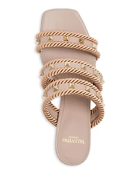 Women's Rockstud Embellished Slide Sandals