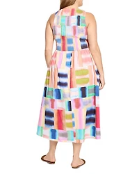 Portofino Anna Tiled Print Dress