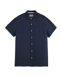 Core Regular Fit Short Sleeve Linen Shirt