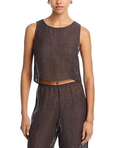 Leset Stella Crop Sleeveless Top