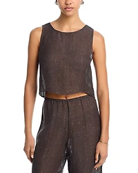 Leset Stella Crop Sleeveless Top