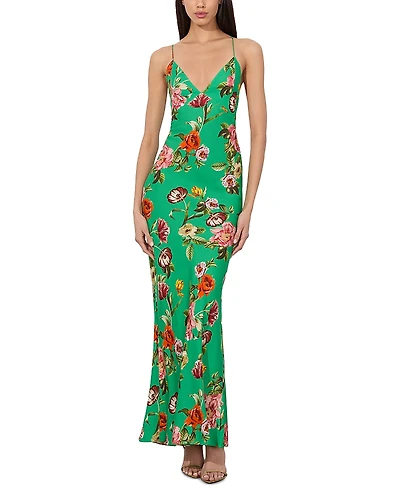 Alice and Olivia Loma V Neck Cami Maxi Dress