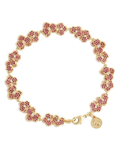 Pavé Orchid Tennis Bracelet