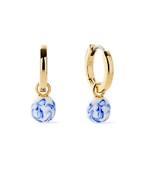 Lainey Marble Gold Drop Earrings