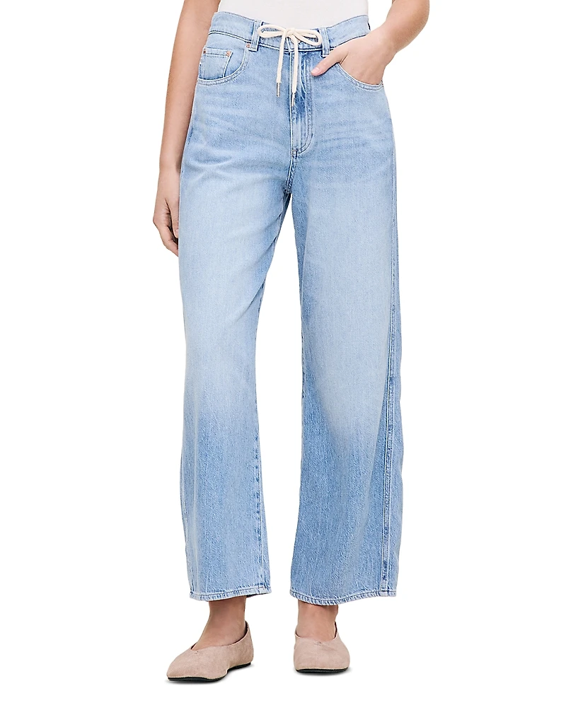 DL1961 Taylor Aura Relaxed Barrel Ultra High Rise Drawstring Jeans