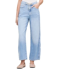 DL1961 Taylor Aura Relaxed Barrel Ultra High Rise Drawstring Jeans