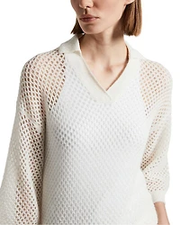 Knitted Polo Kimono Sweater