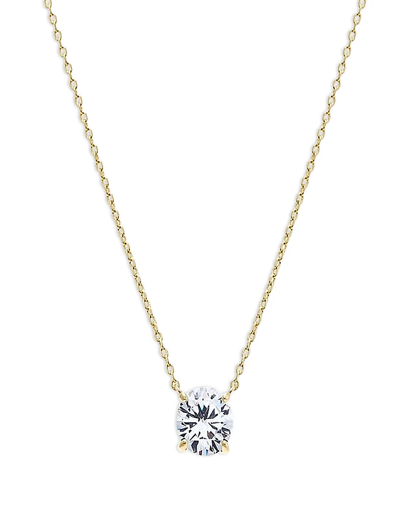 By Adina Eden Eden Juliette Cubic Zirconia Pendant Necklace, 16-19