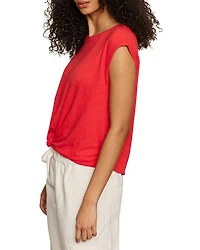 Knotted Hem Muscle Tee